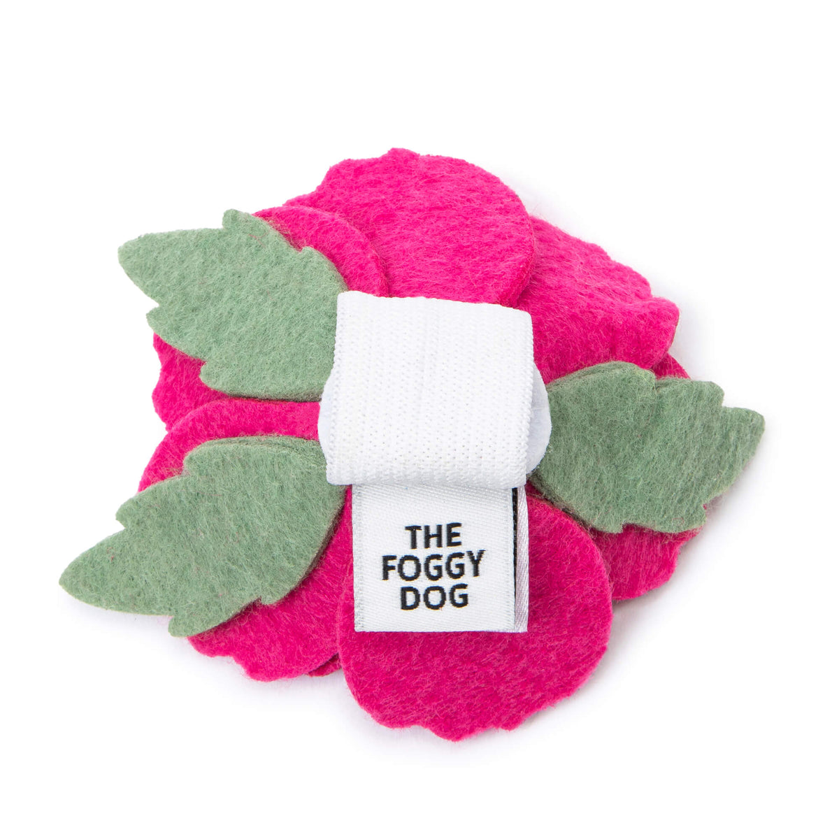 Hot Pink Peony Flower Dog Collar Attachment