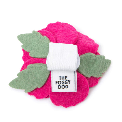 Hot Pink Peony Flower Dog Collar Attachment