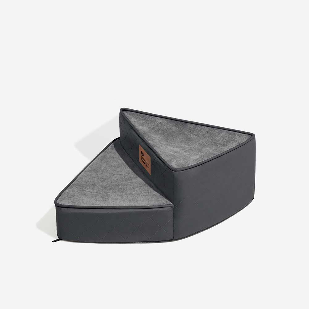 Faux Leather Spiral Dog Stairs for Bed and Sofa, 2-4 Steps