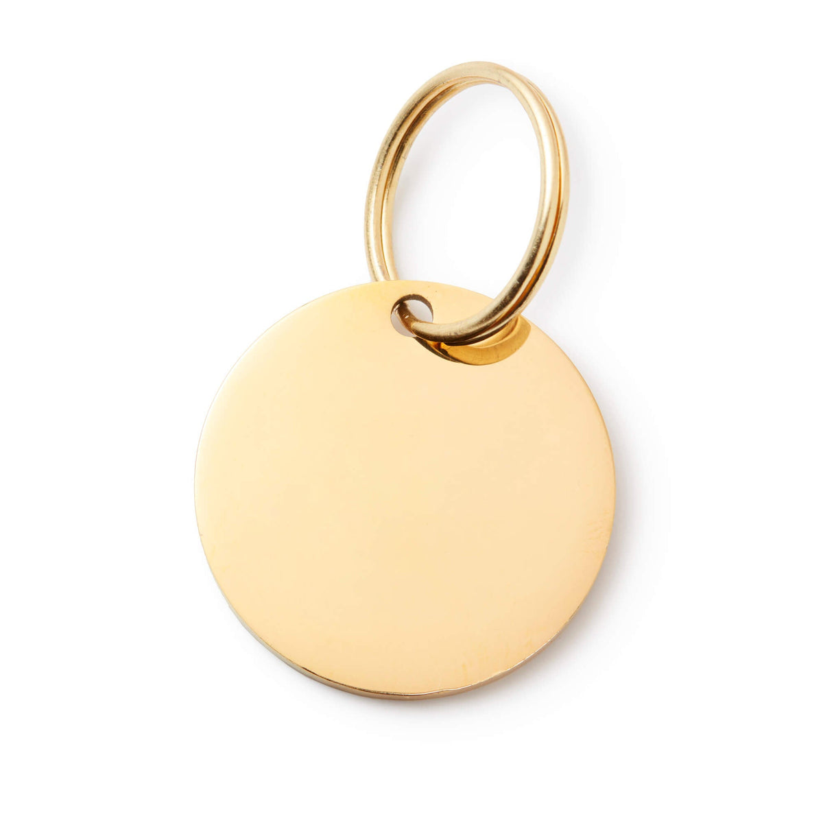 Round Gold Stainless Steel Pet ID Tag for Dogs and Cats, Nickel-Free