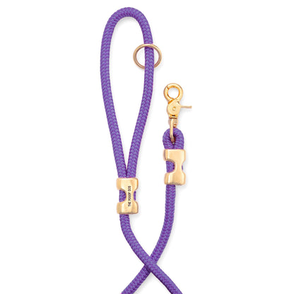 Violet Marine Rope Dog Leash, 5 ft Double-Braided Nylon