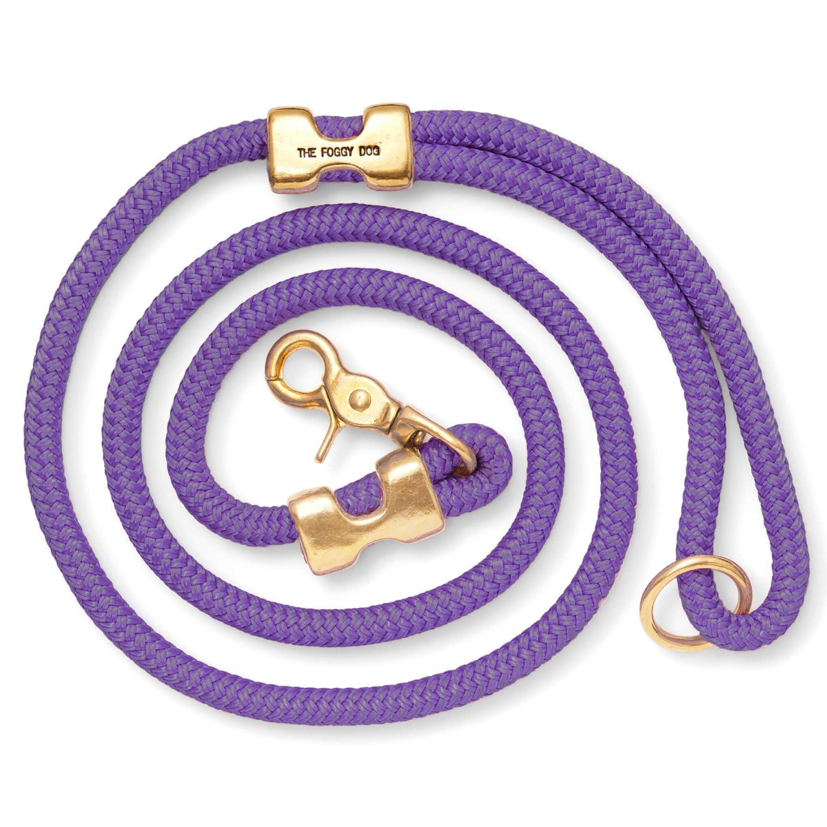 Violet Marine Rope Dog Leash, 5 ft Double-Braided Nylon