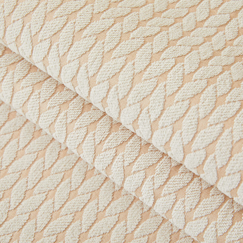 Wheat Ear Pattern Chenille Couch Cover, Anti-Scratch