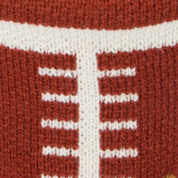 Football Knit Dog Bandana with Snap Closure, Game Day
