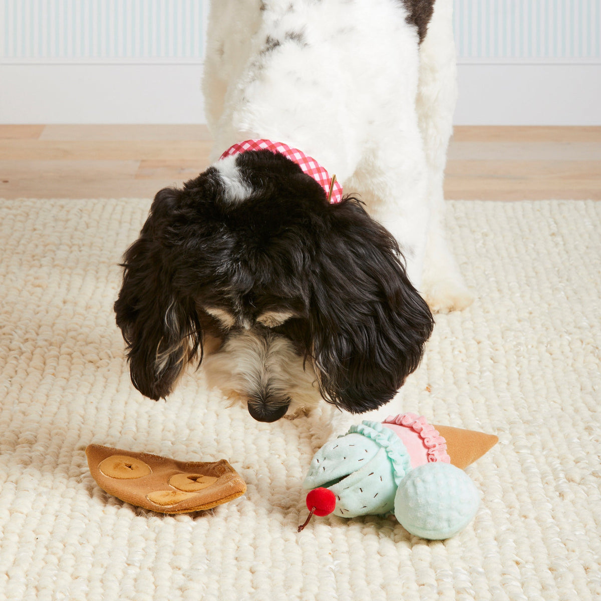 Interactive Snuffle Dog Toy Set with Ice Cream & Macarons
