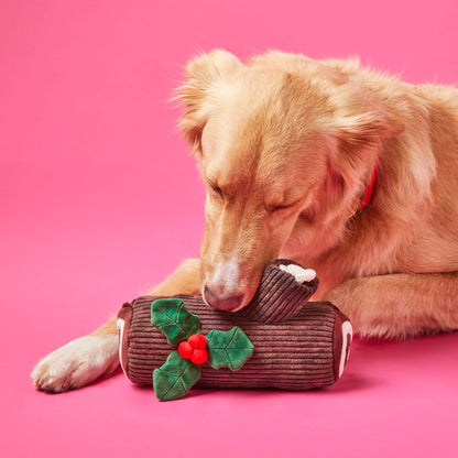 Gingerbread House & Yule Log Interactive Snuffle Toy Set