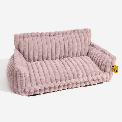 Large Washable Fluffy Orthopedic Dog Sofa Bed with Armrests