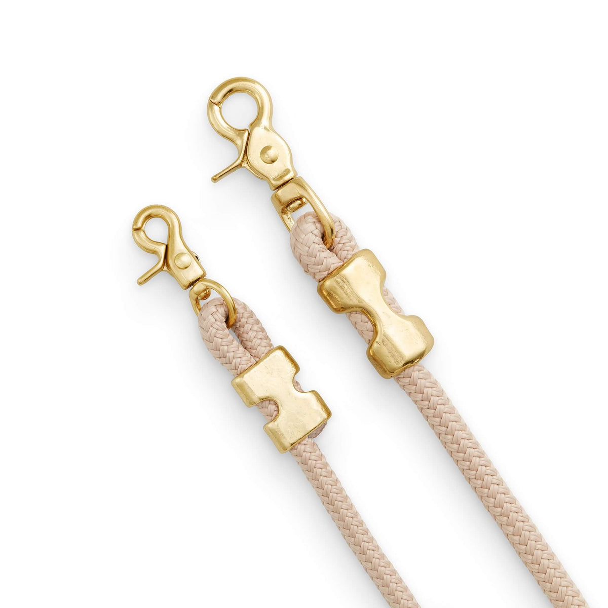 Beige Marine Rope Dog Leash, 5 ft, Double-Braided Nylon