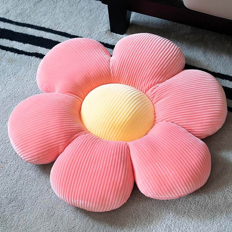 Flower Shaped Fleece Pet Cushion with Raised Edges