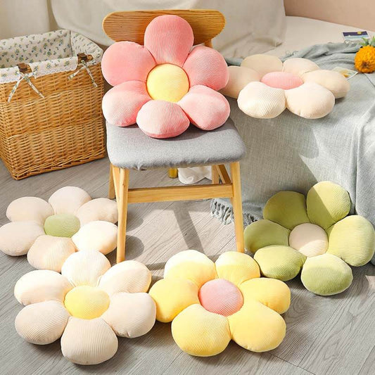 Flower Shaped Fleece Pet Cushion with Raised Edges