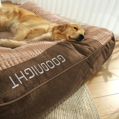 Extra Large Thick Dog Cushion Bed with Non-Slip Base
