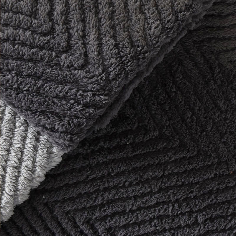 Thick Plush Herringbone Couch Cover with Non-Slip Bottom