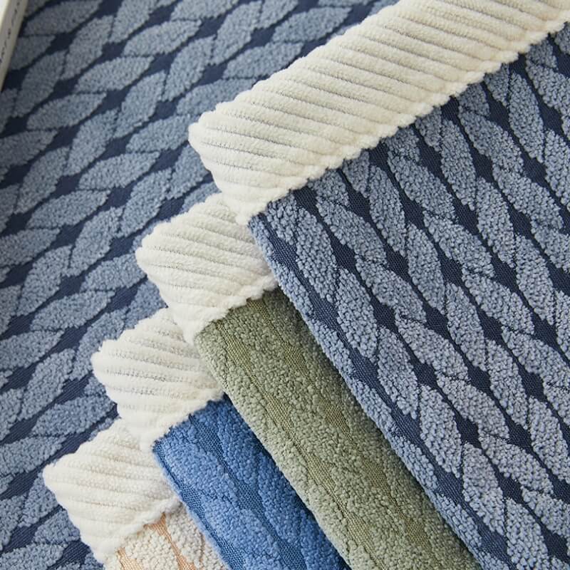 Wheat Ear Pattern Chenille Couch Cover, Anti-Scratch