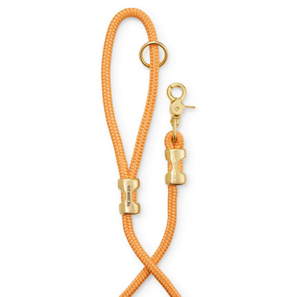 Golden Orange Marine Rope Dog Leash, 5 ft Double-Braided Nylon