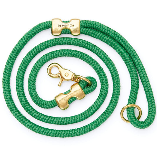 Grass Green Marine Rope Dog Leash, 5 ft Double-Braided