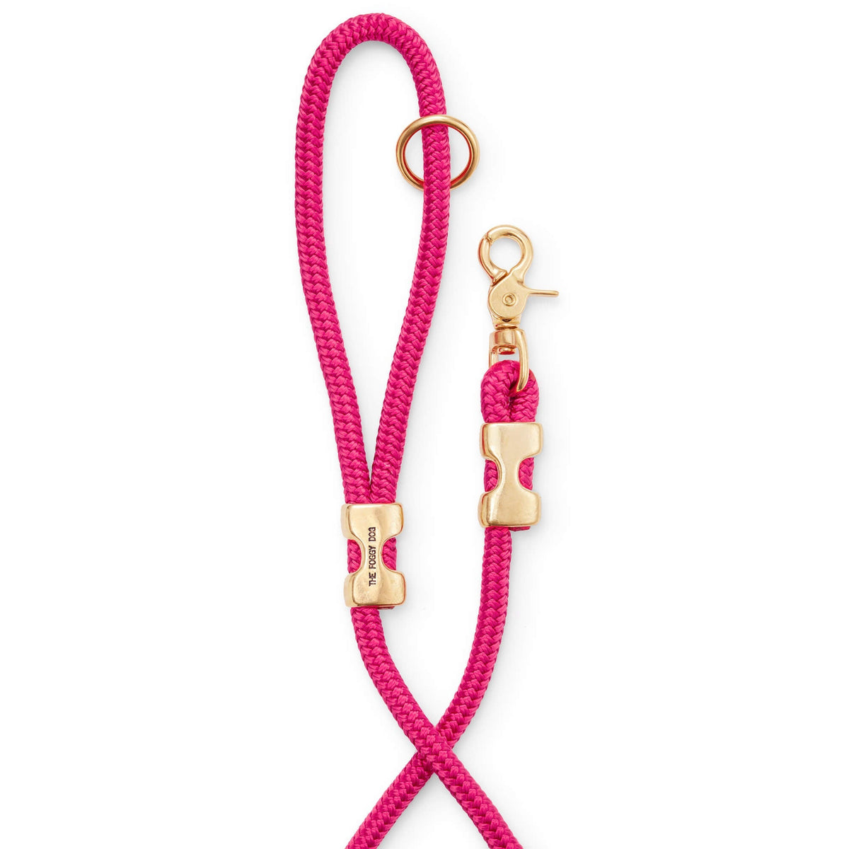 Hot Pink Marine Rope Dog Leash with O-Ring, 5 ft