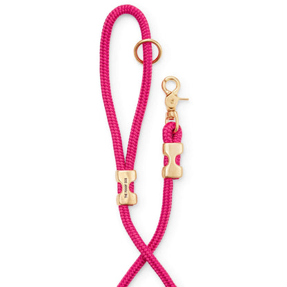 Hot Pink Marine Rope Dog Leash with O-Ring, 5 ft