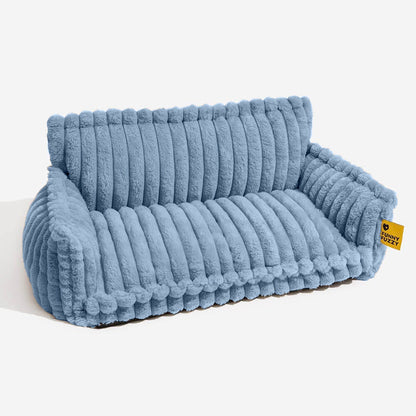 Large Washable Fluffy Orthopedic Dog Sofa Bed with Armrests