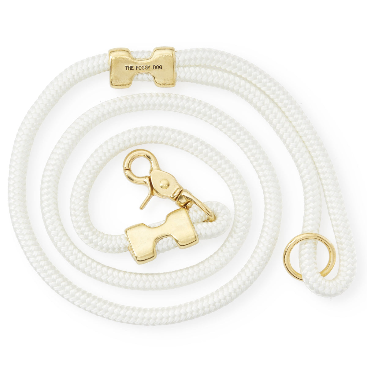Ivory Braided Marine Rope Dog Leash, 5 ft