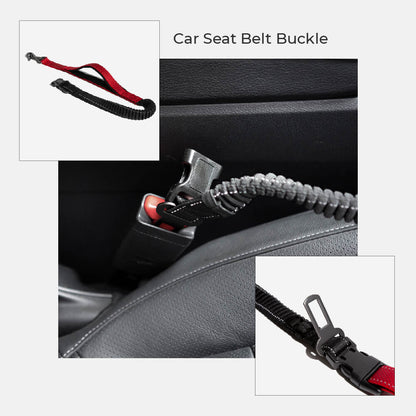 Hands-Free Dog Leash with Bungee and Car Seat Belt, 6-in-1