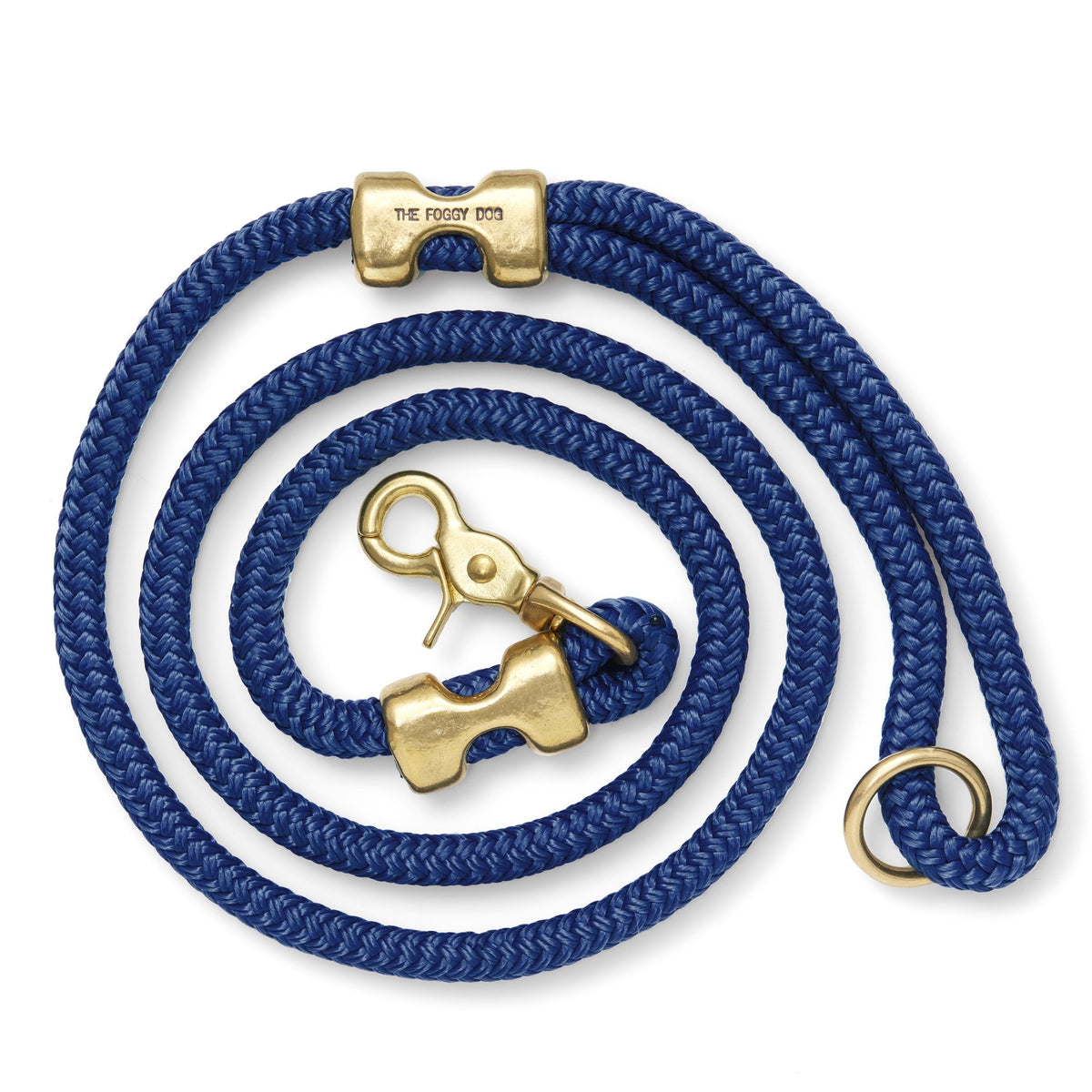 Royal Blue Marine Rope Dog Leash, 5 ft, Double-Braided Nylon