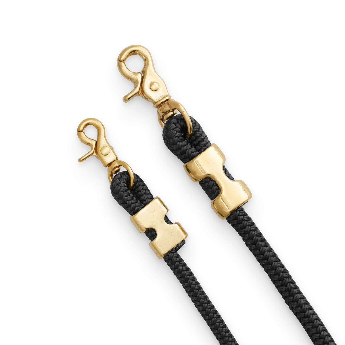 Black Marine Rope Dog Leash, 5 ft, Double-Braided Nylon