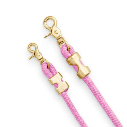 Pink Marine Rope Dog Leash with O-Ring, 5 ft