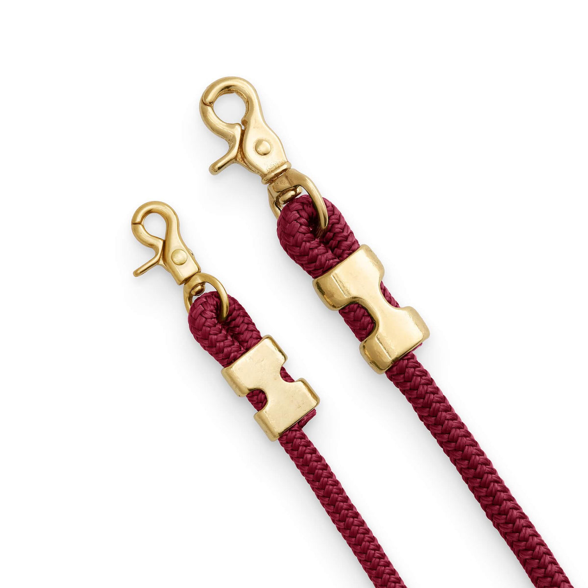 Wine Red Braided Marine Rope Dog Leash, 5 ft